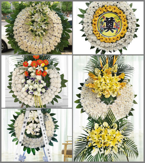 湖南永州祁阳县八宝镇大坪村花圈速递